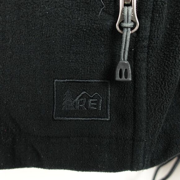 REI Co-Op Midweight Full Zip Fleece Jacket Outdoor Casual Mens Size Large Black - Picture 2 of 11